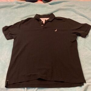 Men’s black Nautical polo XL